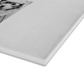 8フォトコラージュカスタムモノグラムモノクロ カッティングボード (角)