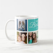 8フォトコラージュハッピーバースデー コーヒーマグカップ (左)