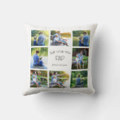 8フォトコラージュパパファーザーキープサケ装飾用クッション クッション (裏面)