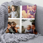 8フォトコラージュパーソナライズされた クッション<br><div class="desc">Photo Collage Family パーソナライズされた装飾用クッションRicasoより – 8写真テンプレート</div>