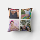 8フォトコラージュパーソナライズされた クッション (裏面)