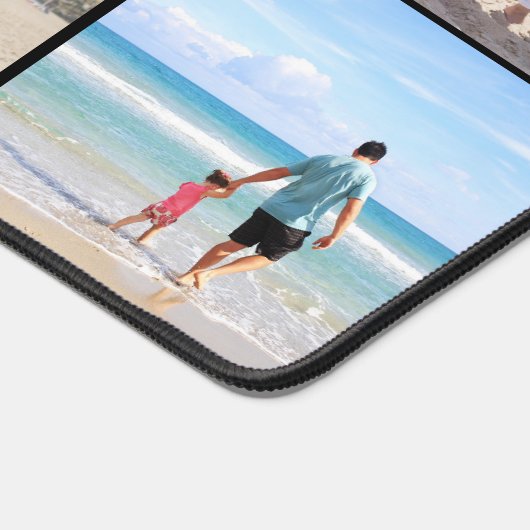 8フォトコラージュパーソナライズされた デスクマット (コーナー)