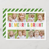 8フォトコラージュホリデイフォトカード シーズンカード (正面/裏面)