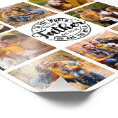 8フォトコラージュ世界の最高のパパ写真の拡大 フォトプリント (角)