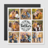 8フォトコラージュ世界の父最高の磁気カード (正面/裏面)