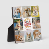 8フォトコラージュ信じIインSanta Paw Name & Date フォトプラーク (正面)