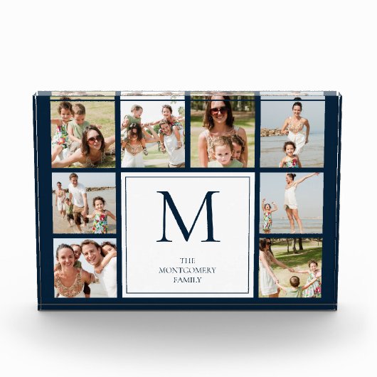 8フォトコラージュ家族フォトブロック フォトブロック (正面)