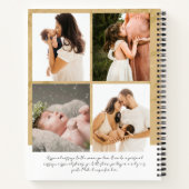 8フォトコラージュ新しい母の妊娠ギフト ノートブック (裏面)