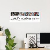 8フォトコラージュ最高のおばあちゃん ポスター (ホームオフィス)