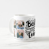 8フォトコラージュ最高のパパEver コーヒーマグカップ (正面左)