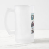 8フォトコラージュ最高のパパEver フロストグラスビールジョッキ (左)