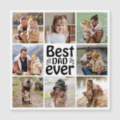 8フォトコラージュ最高のパパEver Magnetic Card (正面)