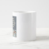 8フォトコラージュ気持ち父の日誕生日 ジャンボコーヒーマグカップ (正面)