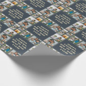 8フォトコラージュ気持ち父の日誕生日 ラッピングペーパー (角)