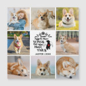 8フォトコラージュ犬の損失覚え磁気カード (正面)