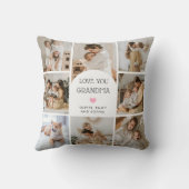 8フォトコラージュArch We Love You Graman Nana クッション (裏面)