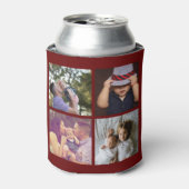 8フォトコラージュDIYおもしろいパーソナライズされたクーラーボックス 缶クーラー (缶正面)