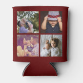 8フォトコラージュDIYおもしろいパーソナライズされたクーラーボックス 缶クーラー (正面)