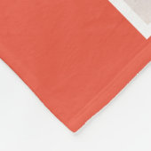 8フォトパーソナライズされた文字カスタム（オレンジ） フリースブランケット (角)