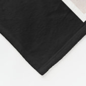 8フォトパーソナライズされた文字カスタム(黒) フリースブランケット (角)