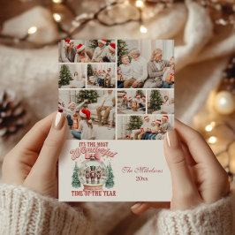 8フォトピンクのナツクラッカークリスマスワンダーランドグローブ シーズンカード