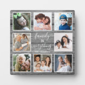 8フォトファミリーは全引用文灰色の木 フォトプラーク (正面)