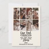8フォトミニマリストクリスマスファーストホーム シーズンカード (正面)
