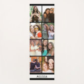 8フォトモダンコラージュテンプレート名前をカスタムする ヨガマット (正面)