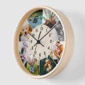 8フォトラウンドクロックタン 壁時計 (傾斜)