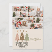 8フォトレトロ冬のキスとスノーフレークの願い シーズンカード (正面)
