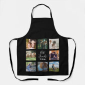 8フレン最高のズフォトコラージュブラック エプロン (正面)