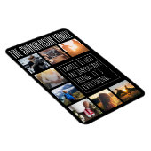 8フレームパーソナライズされたコラージュ黒 マグネット (右側)