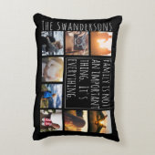 8フレームパーソナライズされた引用文 アクセントクッション (裏面(縦))