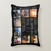 8フレームパーソナライズされた引用文 アクセントクッション (正面(垂直))