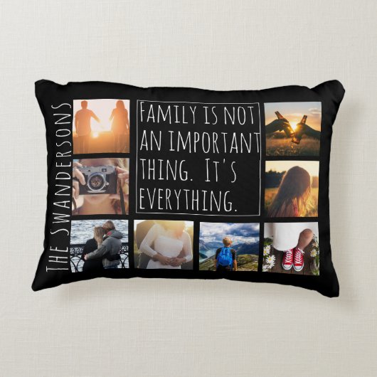 8フレームパーソナライズされた引用文 アクセントクッション (裏面)