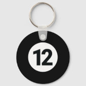 8プールボール12ビリヤード衣装ハロウィングループM キーホルダー (正面)