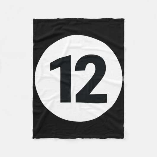 8プールボール12ビリヤード衣装ハロウィングループM フリースブランケット (正面)