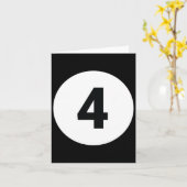 8プールボール4ビリヤード衣装ハロウィングループMa カード (黄色い花)