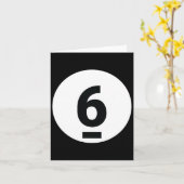 8プールボール6ビリヤード衣装ハロウィングループMa カード (黄色い花)