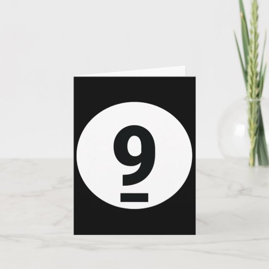 8プールボール9ビリヤード衣装ハロウィングループMa カード (正面)