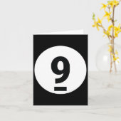 8プールボール9ビリヤード衣装ハロウィングループMa カード (黄色い花)