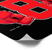 8ボクシング誕生日パーティー8歳ボクサー・ビル ポスター (角)