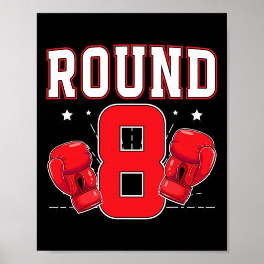 8ボクシング誕生日パーティー8歳ボクサー・ビル ポスター (正面)