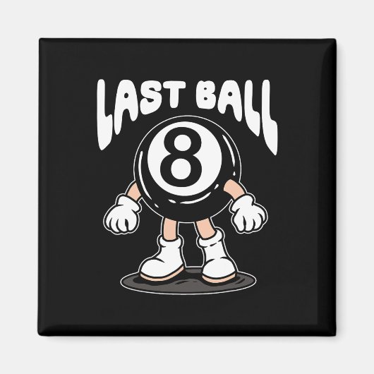 8ボールおもしろいビリヤード・プール選手8ボールBilli マグネット (正面)