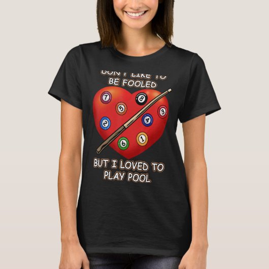 8ボールおもしろいビリヤード・プール選手8ボールBilli Tシャツ (正面)