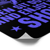 8ボールおもしろいプールデザイン女子男性へプールプレーヤー ポスター (角)