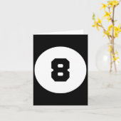 8ボールおもしろい魔法8ボールビリヤード・プールブラック カード (黄色い花)