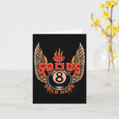 8ボールのビリヤード・ソリッドがここに販売 カード (黄色い花)