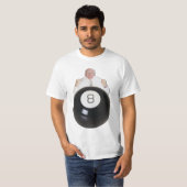 8ボールの後ろ Tシャツ (正面フル)