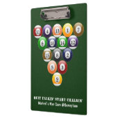 8ボールの棚のビリヤードボールの8ボールのプールのゲーム クリップボード (左)